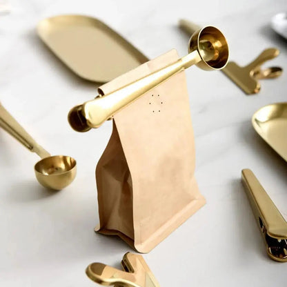 Stainless Steel Coffee Scoop Clip – 3 Pieces
