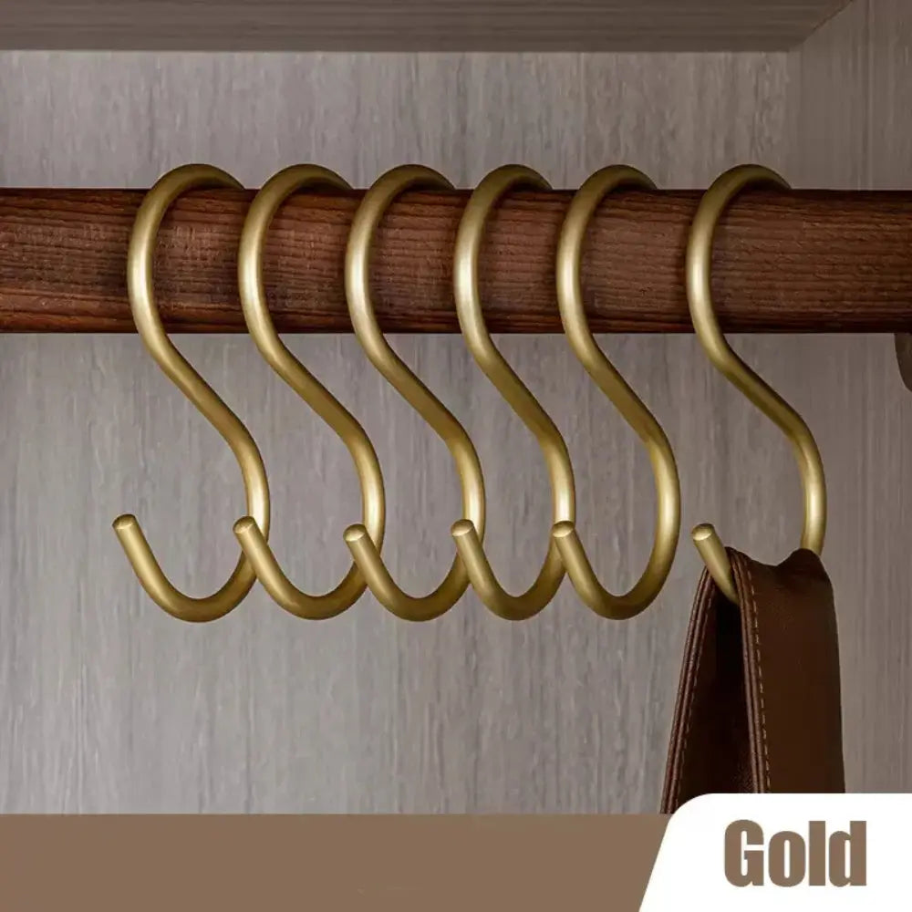 Multipurpose Aluminium Hooks Matte Finish – 5 Pieces