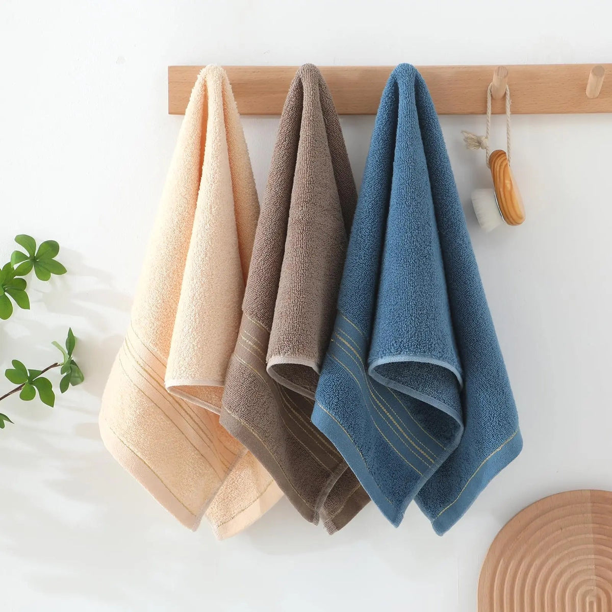 Thickened Soft Absorbent Face Hand Towel – 3 Pieces