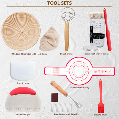 Sourdough Starter Kit – 19 Pieces