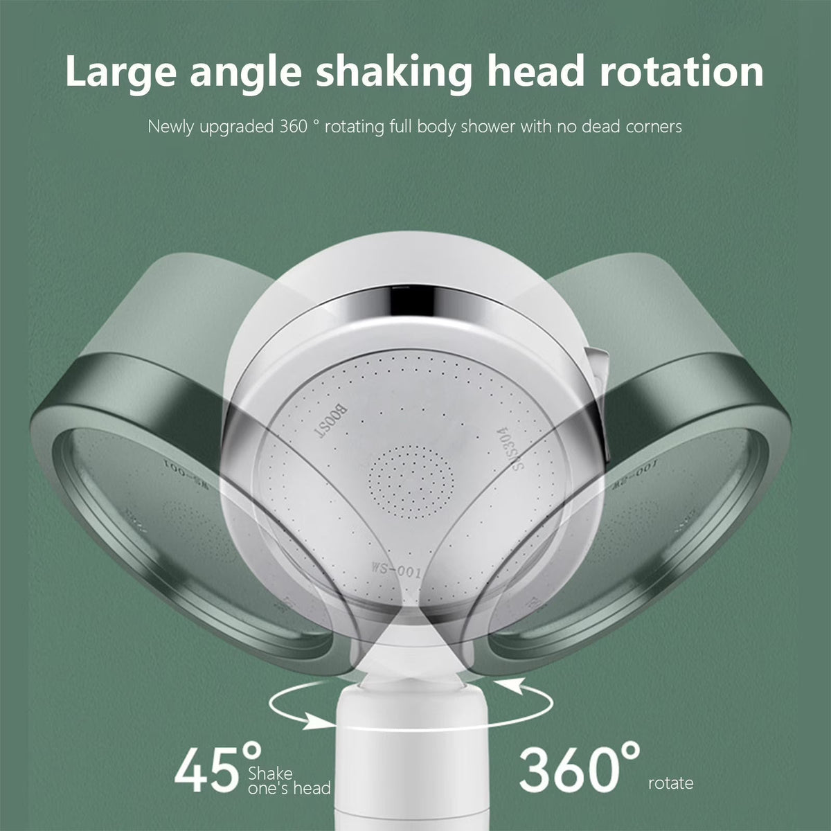 One-Touch Stop Showerhead