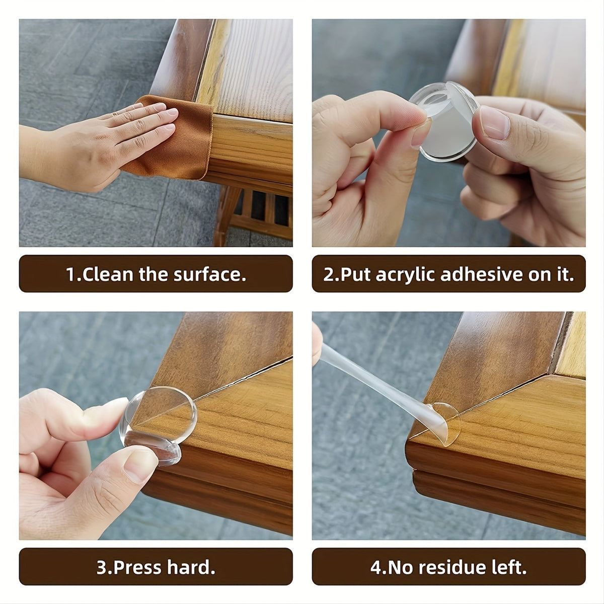 Silicone Corner Guards – 12 Pieces