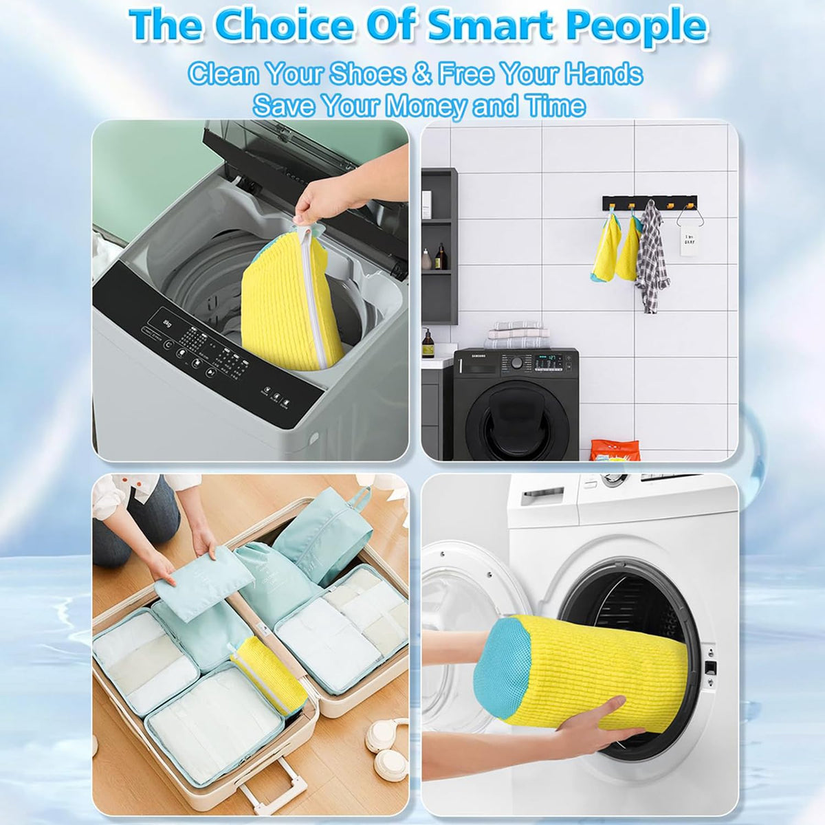 Reusable Shoe Washing Machine Laundry Bag
