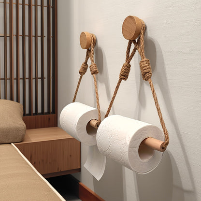 Rustic Rope Toilet Paper Holder