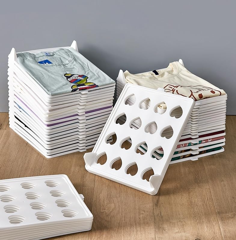 Stackable Shirt Organiser – 5 Pieces