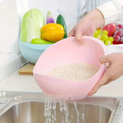 Plastic Rice Sieve Colander – 2 Pieces