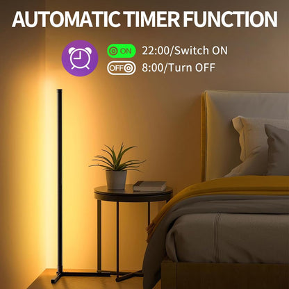 RGB LED Corner Floor Lamp