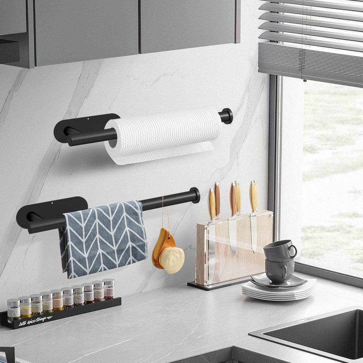 Adhesive Paper Towel Holder