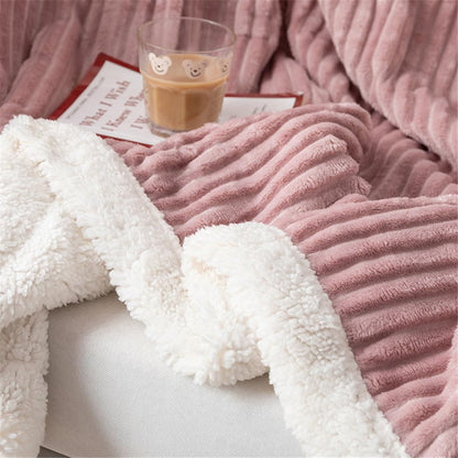 Ribbed Flannel Blanket