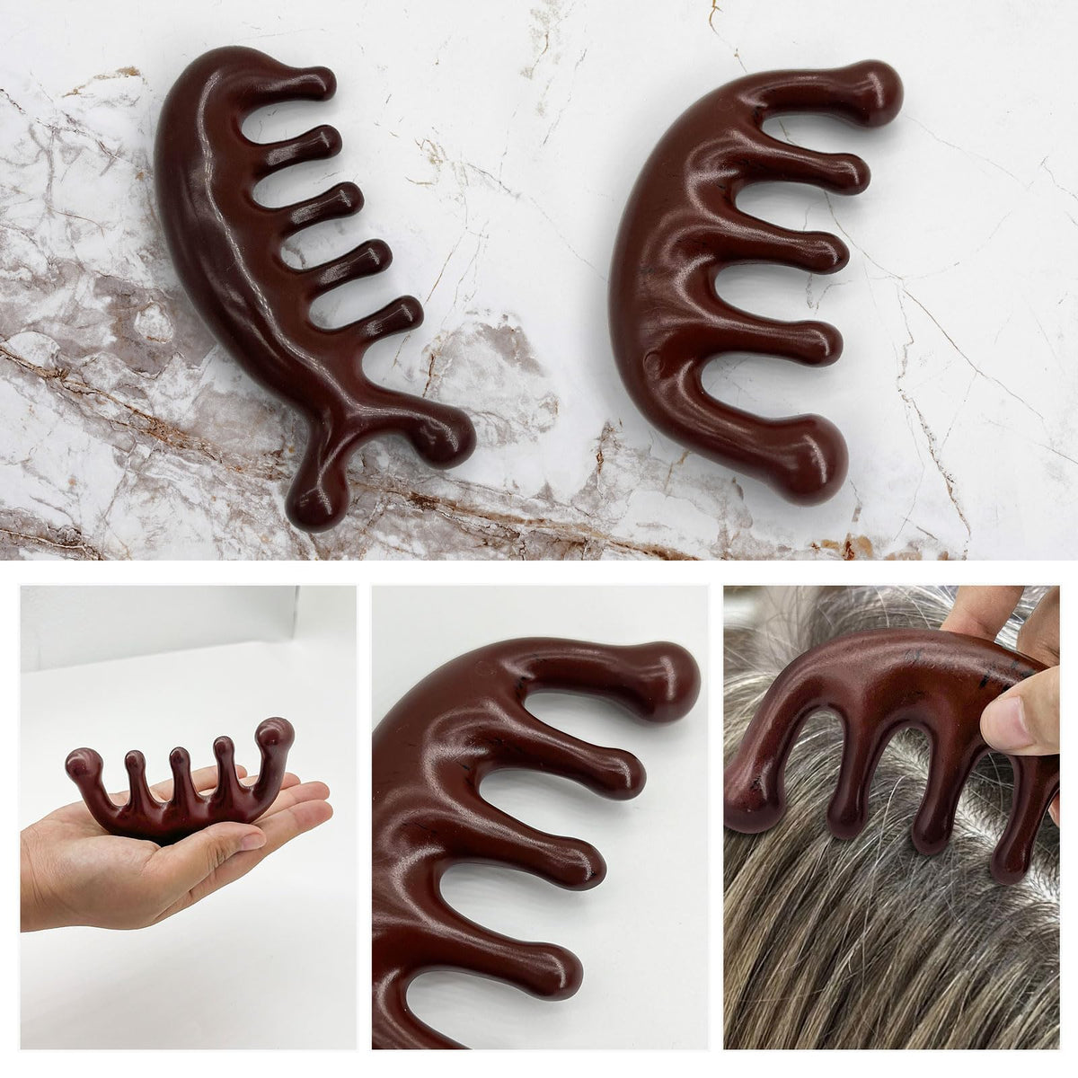 Wooden Scalp Massager Hair Comb