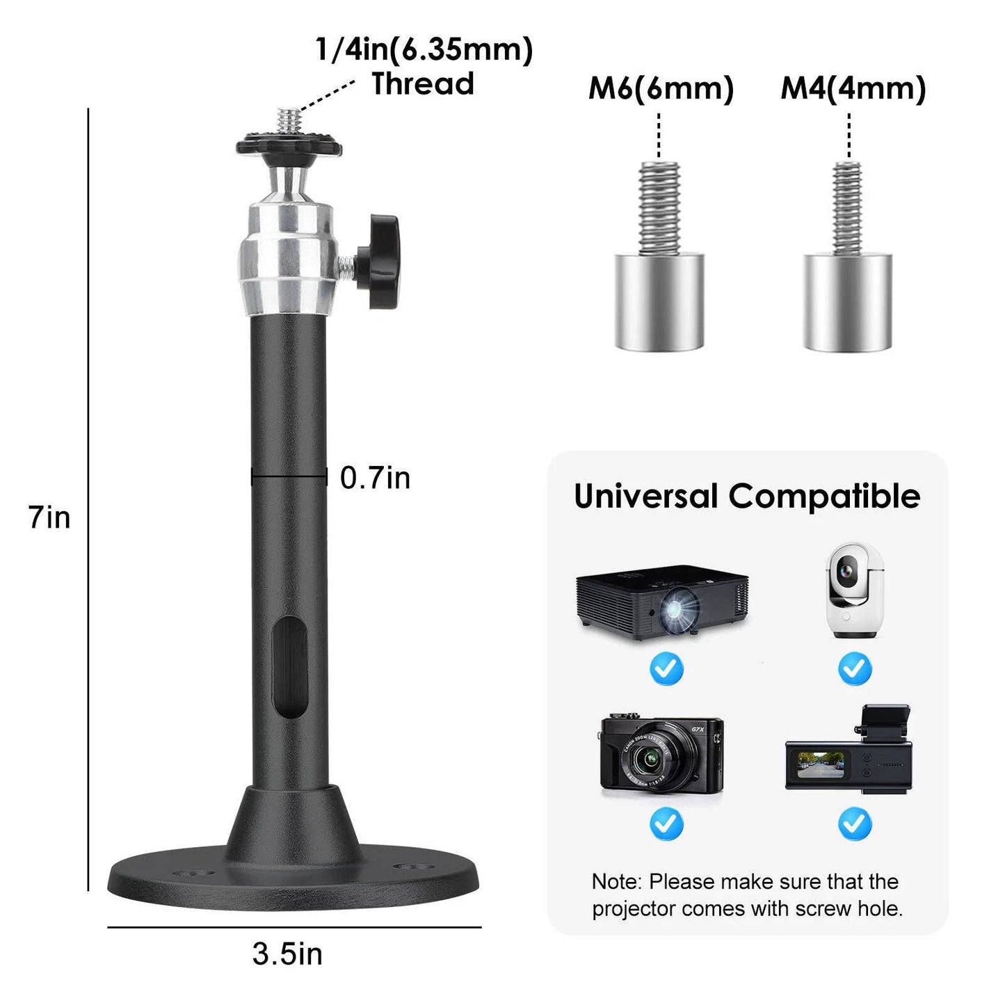 Universal Ceiling Mount for Projectors