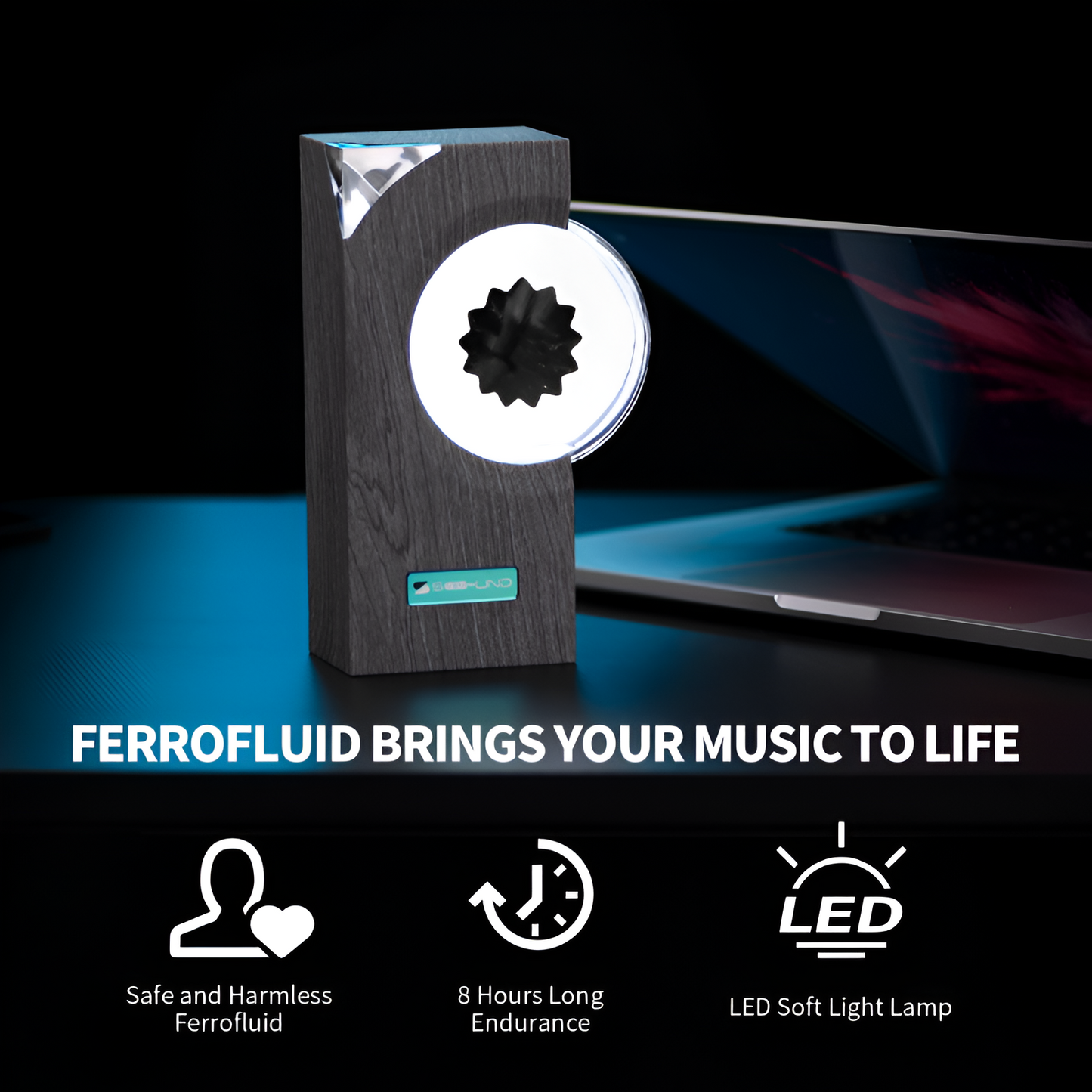 Interactive Ferrofluid Sound Visualiser – Sound-Reactive Desk Display