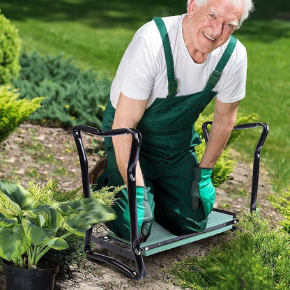 Garden Kneeler Seat – Padded Stool with Handles