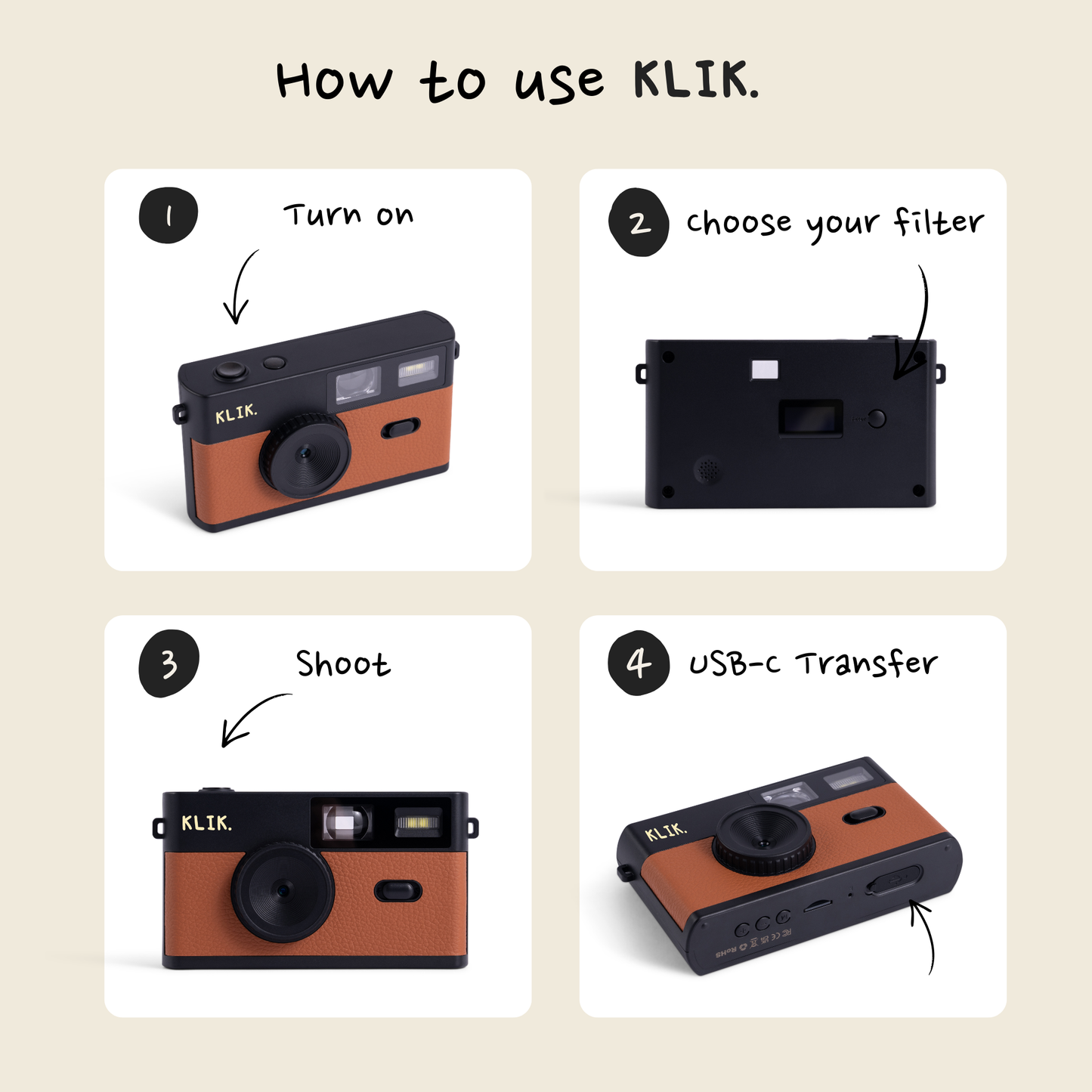 KLIK™️ Screen-Free Camera