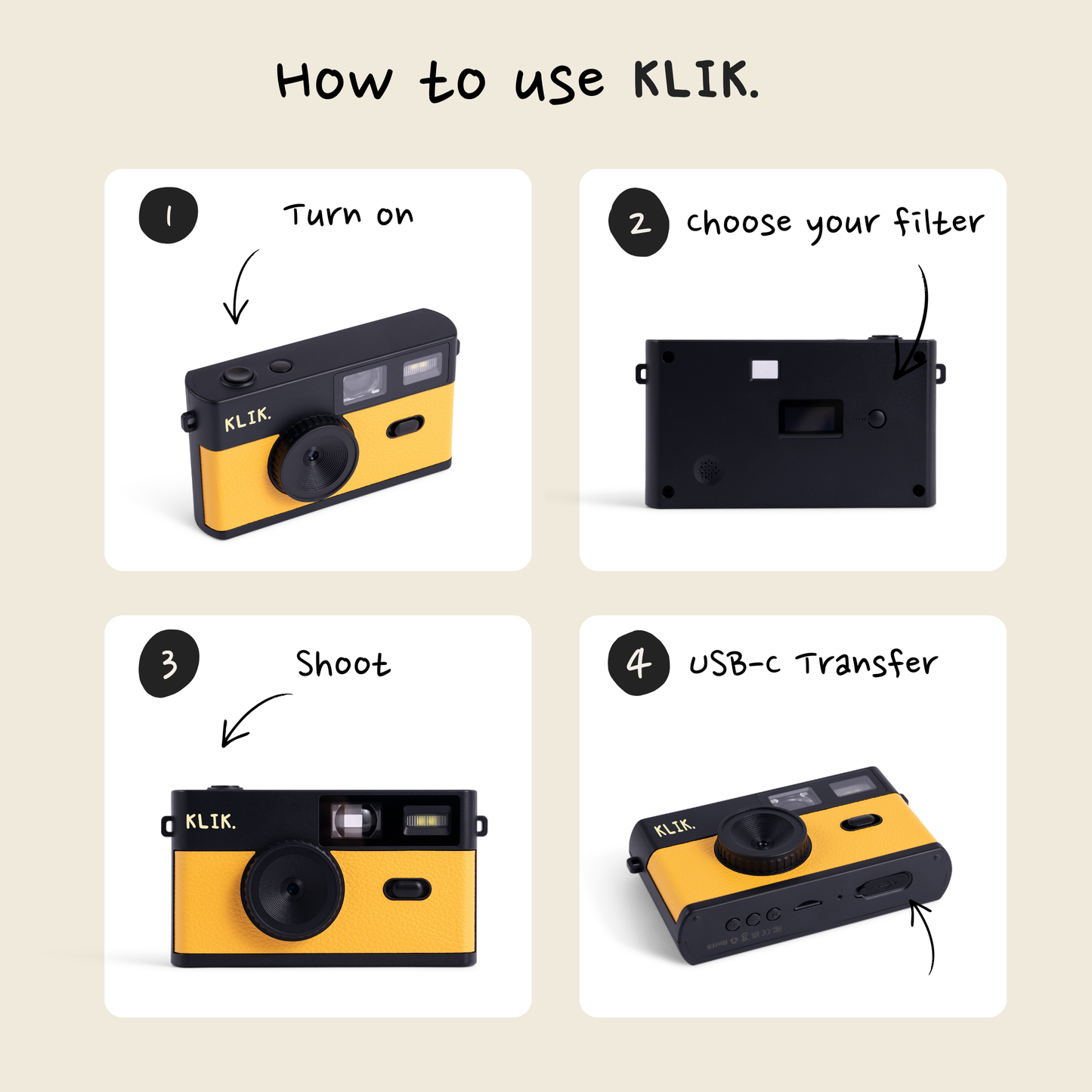 KLIK™️ Screen-Free Camera