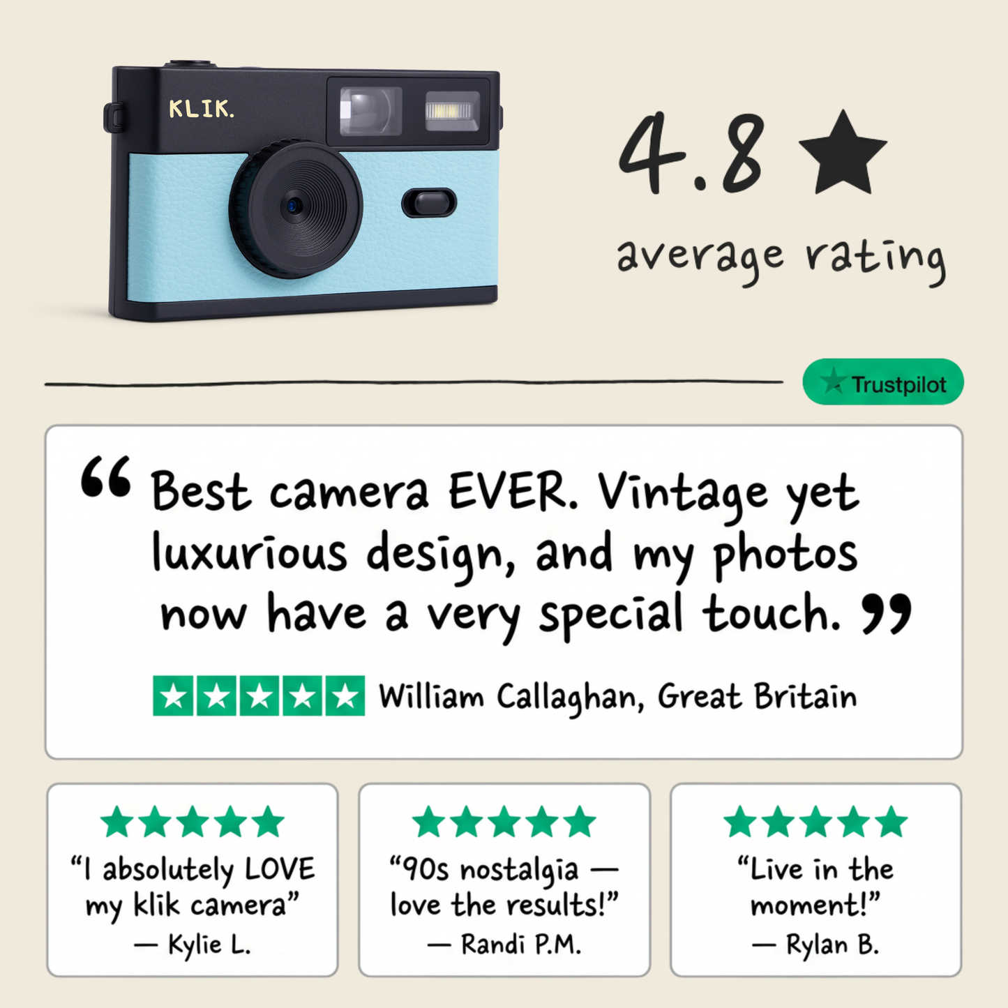 KLIK™️ Screen-Free Camera