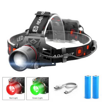 Powerful LED Headlamp for Outdoors, Camping & Work