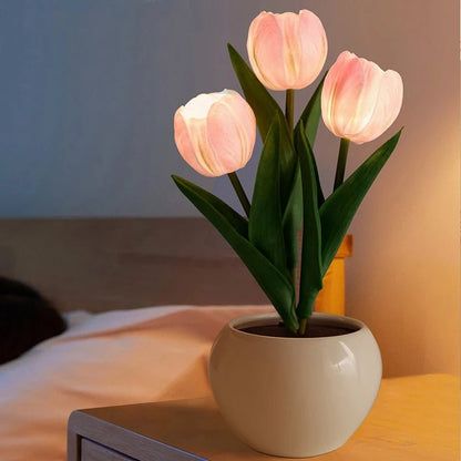 LED Tulip Flower Lamp – Decorative Night Light