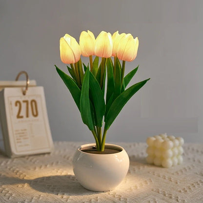 LED Tulip Flower Lamp – Decorative Night Light