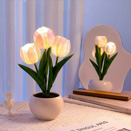 LED Tulip Flower Lamp – Decorative Night Light