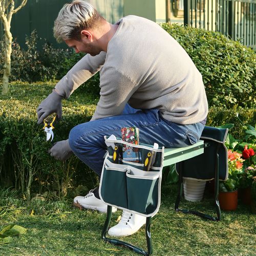 Garden Kneeler Seat – Padded Stool with Handles