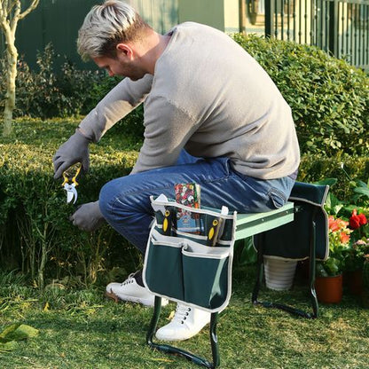 Garden Kneeler Seat – Padded Stool with Handles