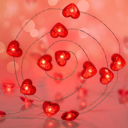 LED Heart String Lights – Valentine Decor Lights