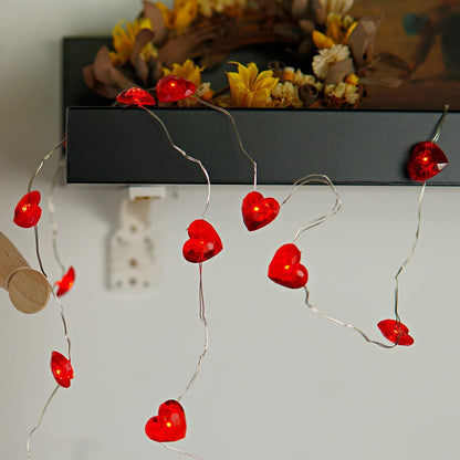LED Heart String Lights – Valentine Decor Lights