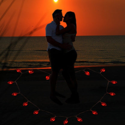 LED Heart String Lights – Valentine Decor Lights