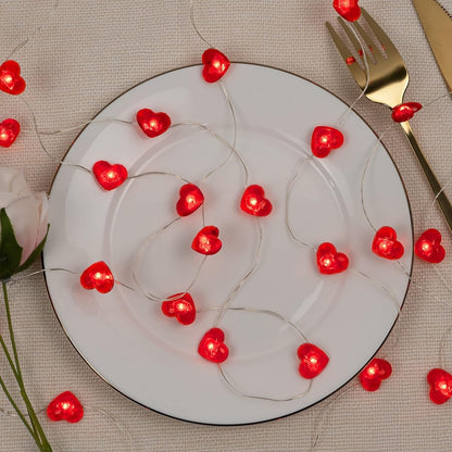 LED Heart String Lights – Valentine Decor Lights