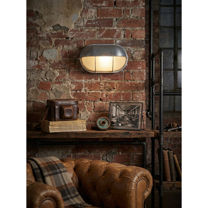 Outdoor Aluminium Wall Sconce with Opaque Glass Shade – image 40