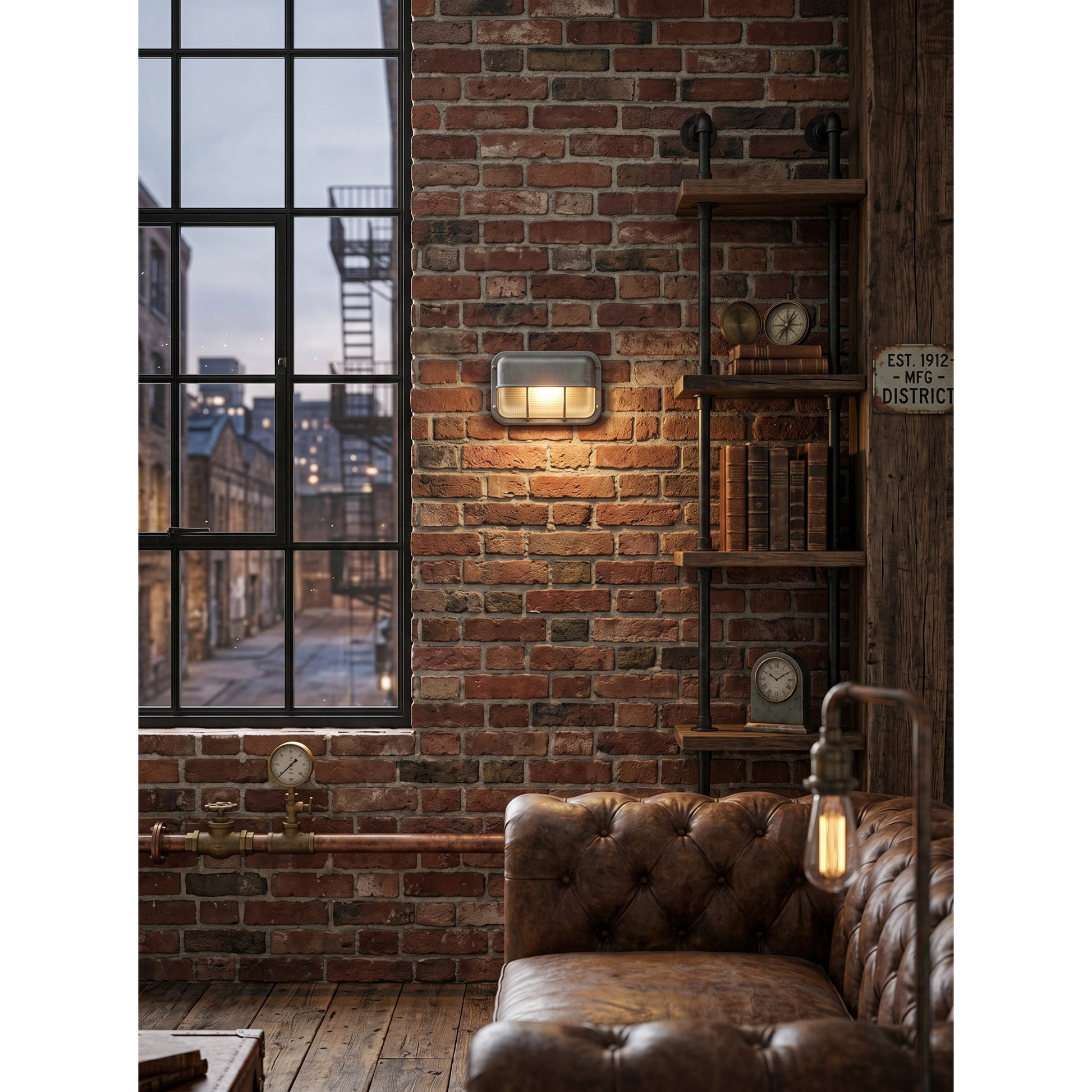 Outdoor Aluminium Wall Sconce with Opaque Glass Shade – image 41