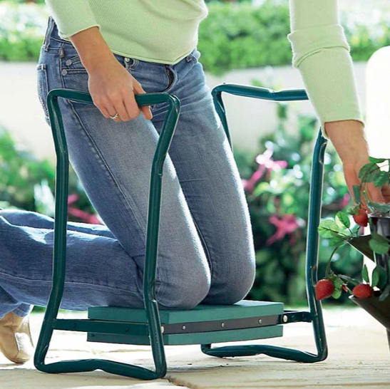 Garden Kneeler Seat – Padded Stool with Handles