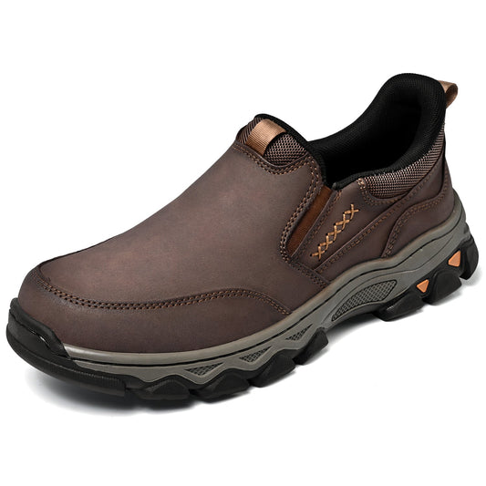 Men's Leather Slip-On Walking Shoes