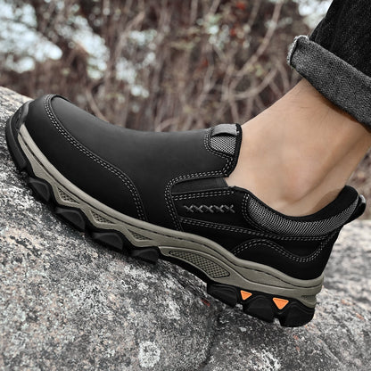 Men's Leather Slip-On Walking Shoes
