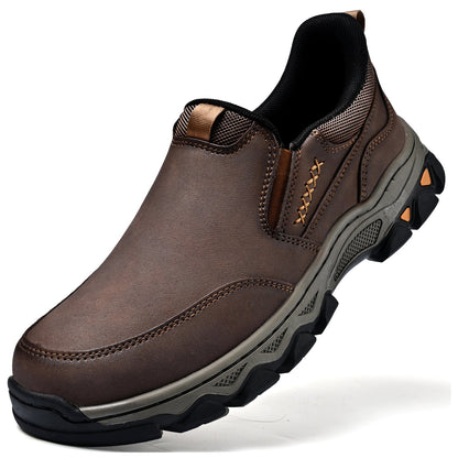 Men's Leather Slip-On Walking Shoes