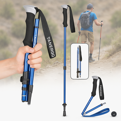 Foldable Lightweight Aluminum Hiking Poles – Trekking Sticks