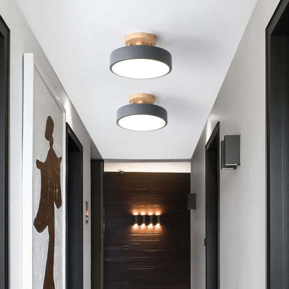 Dimmable Round Table Lamp Modern LED Light