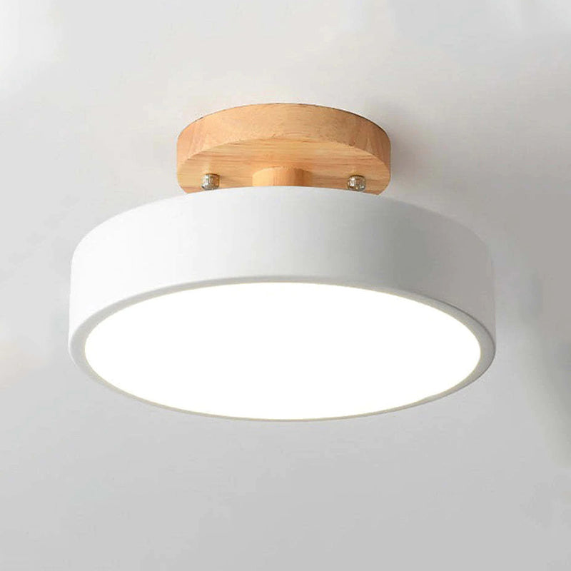Dimmable Round Table Lamp Modern LED Light