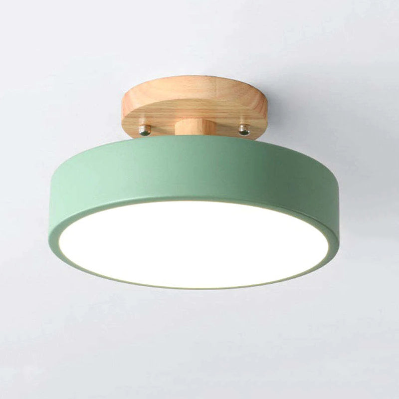 Dimmable Round Table Lamp Modern LED Light