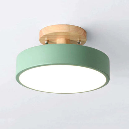 Dimmable Round Table Lamp Modern LED Light