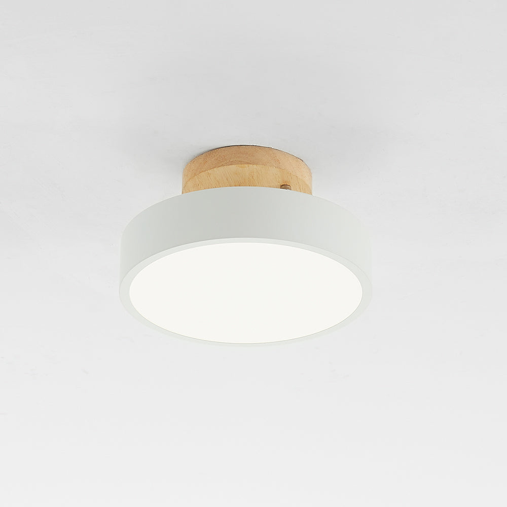 Dimmable Round Table Lamp Modern LED Light