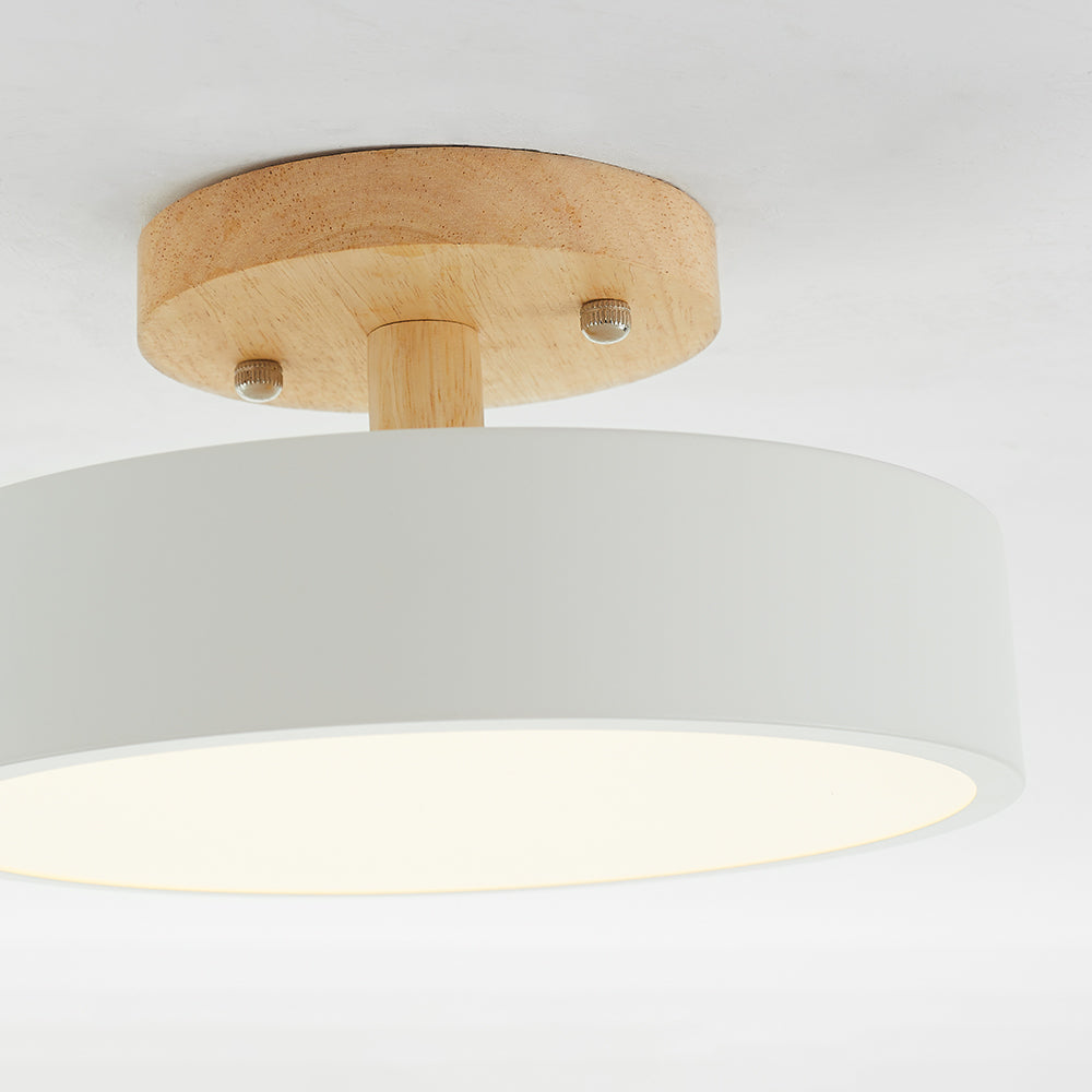 Dimmable Round Table Lamp Modern LED Light