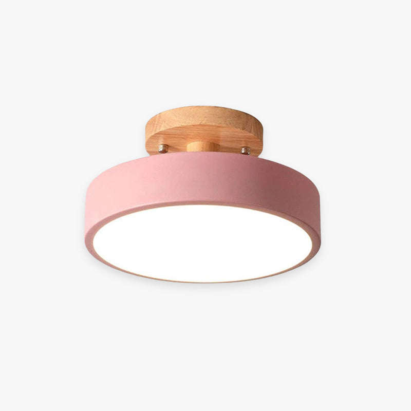 Dimmable Round Table Lamp Modern LED Light