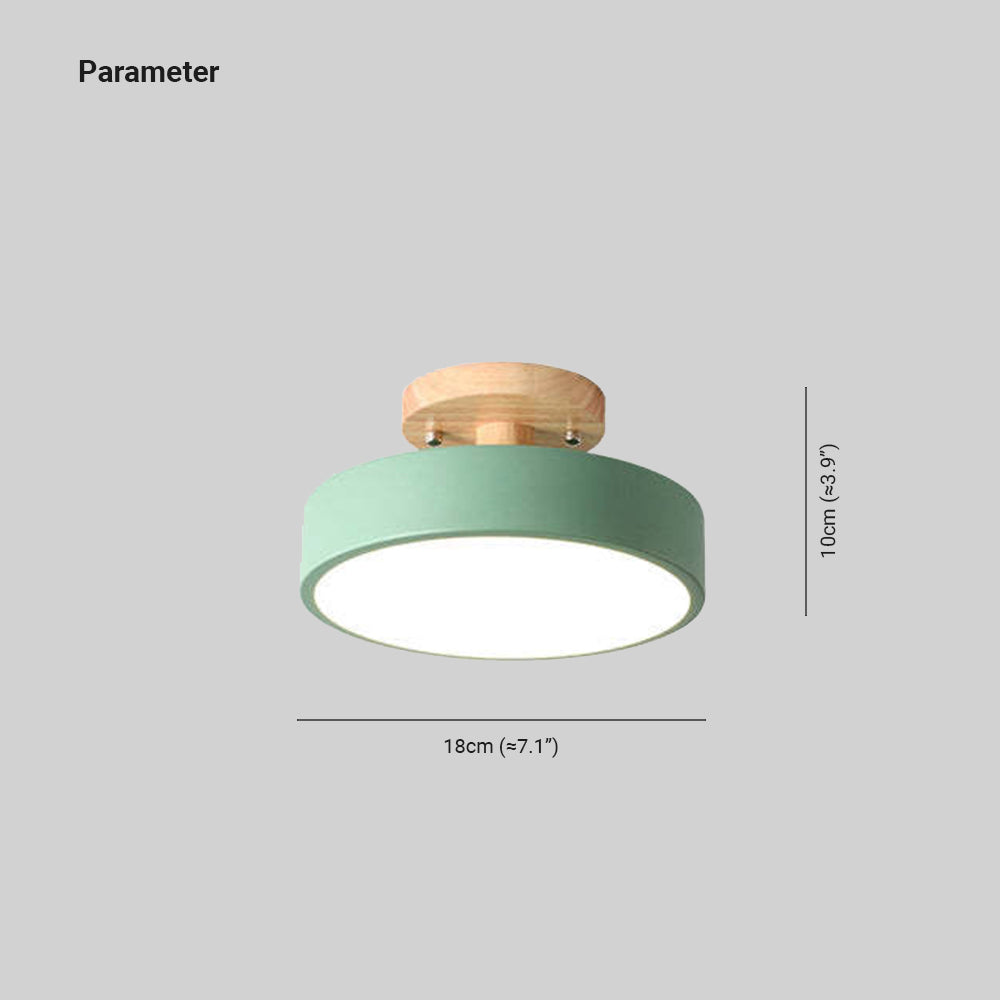 Dimmable Round Table Lamp Modern LED Light