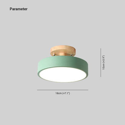 Dimmable Round Table Lamp Modern LED Light