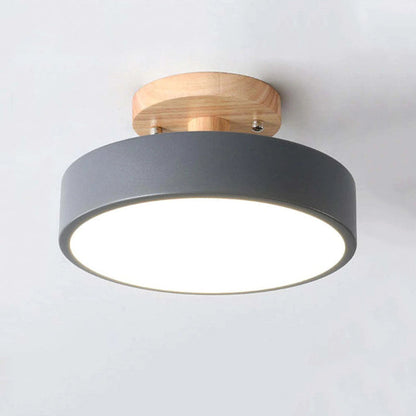 Dimmable Round Table Lamp Modern LED Light