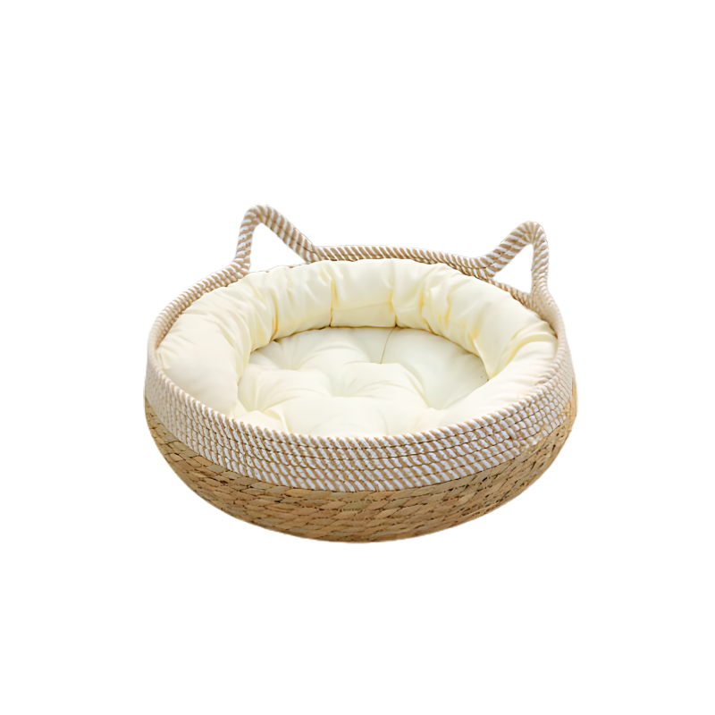 Handmade Cat Bed - Cozy Round Nest for Cats