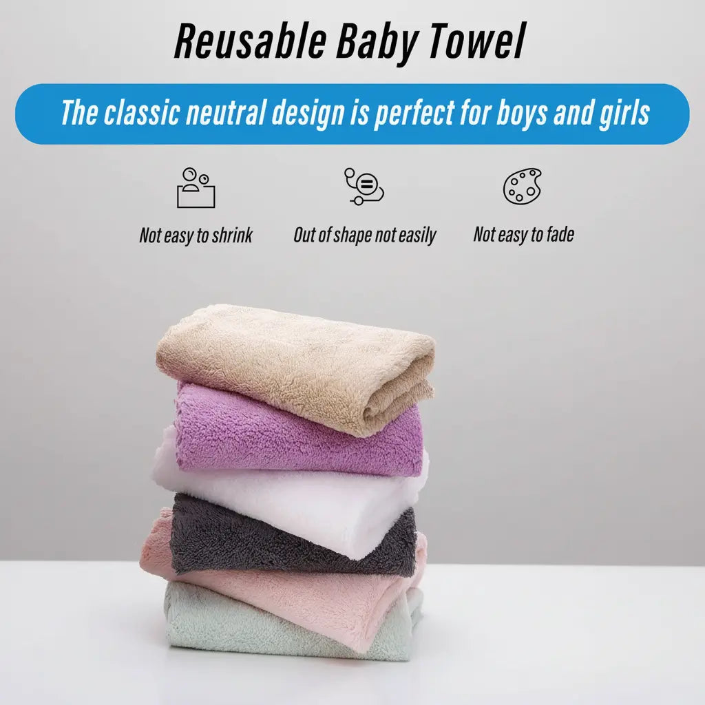 Microfibre Coral Fleece Towel Set – 10 Pieces