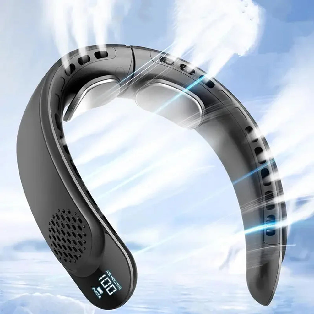 NeckyKool Portable Bladeless Neck Fan for Summer Cooling